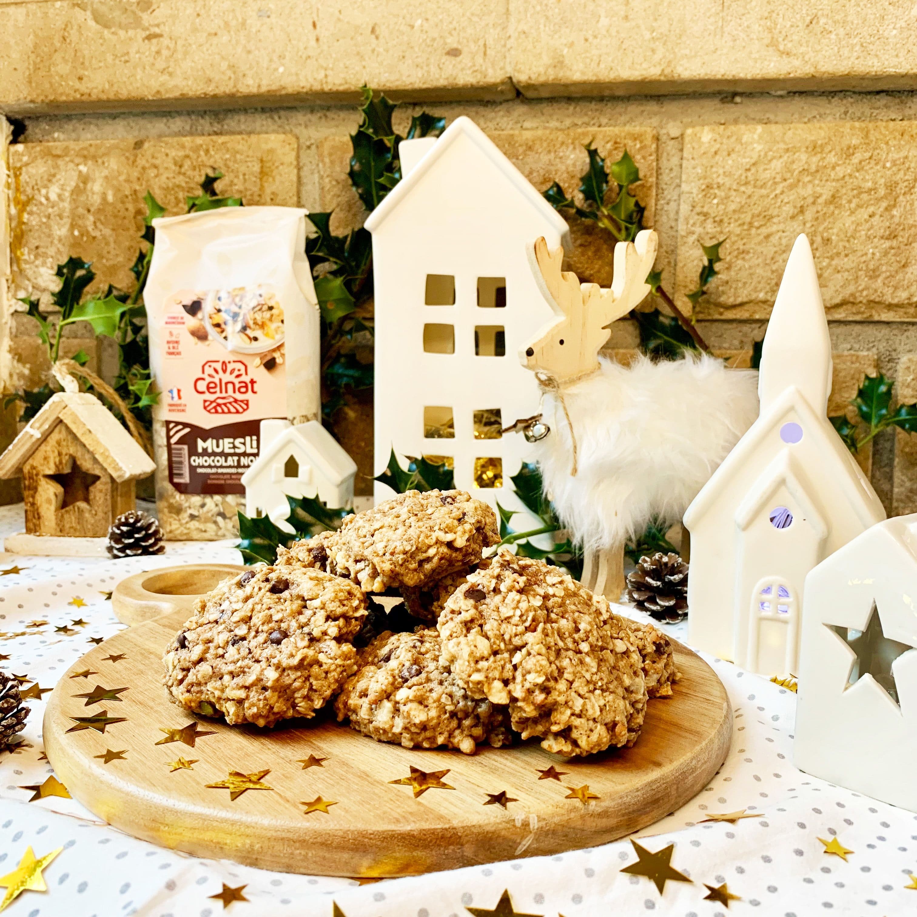 Cookies au muesli chocolat noir Celnat 