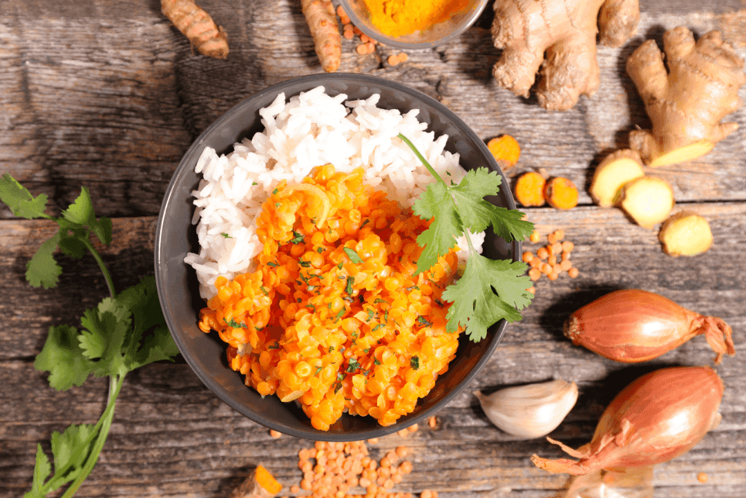 Dahl de lentilles corail