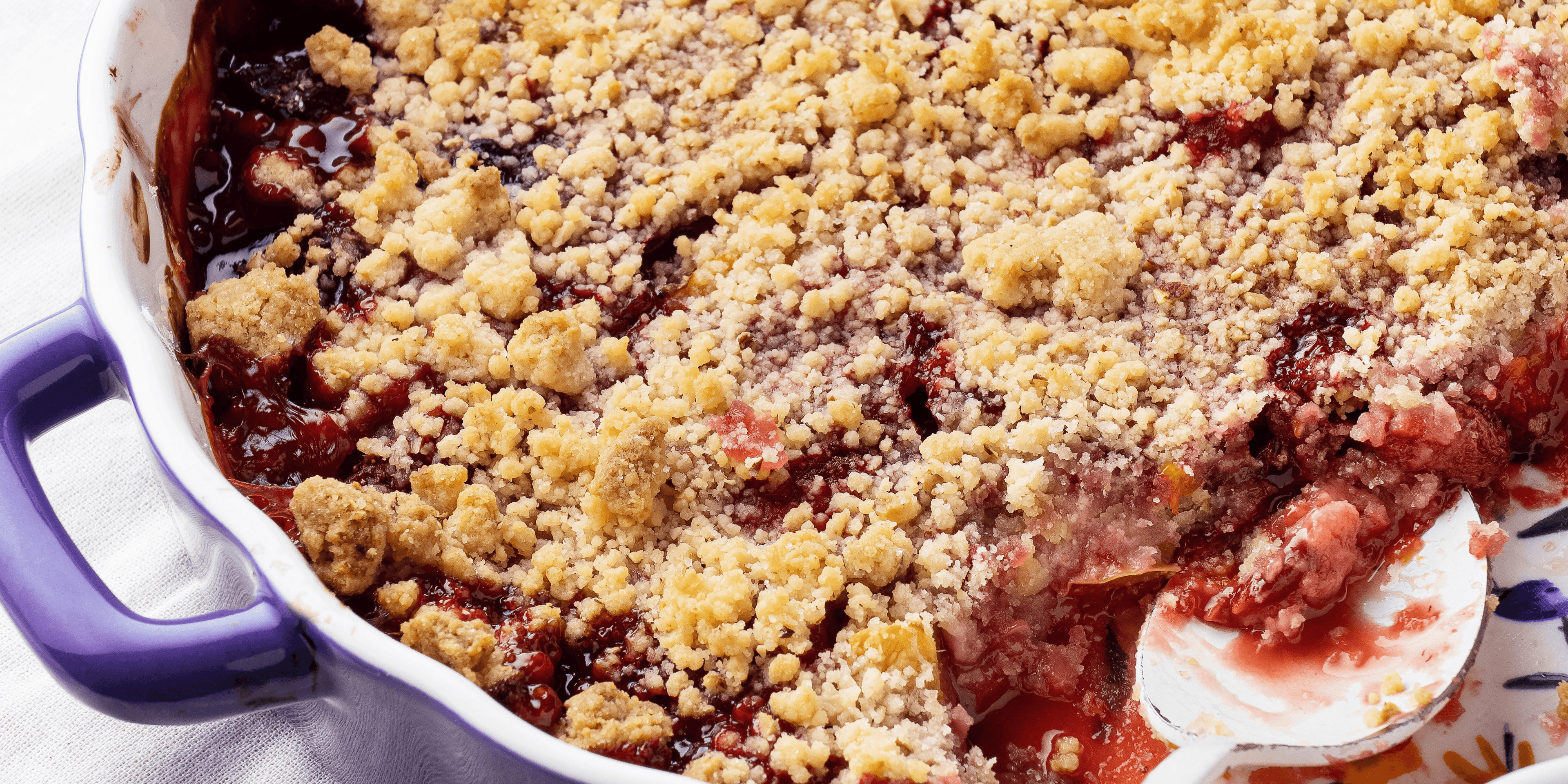 Crumble aux cerises