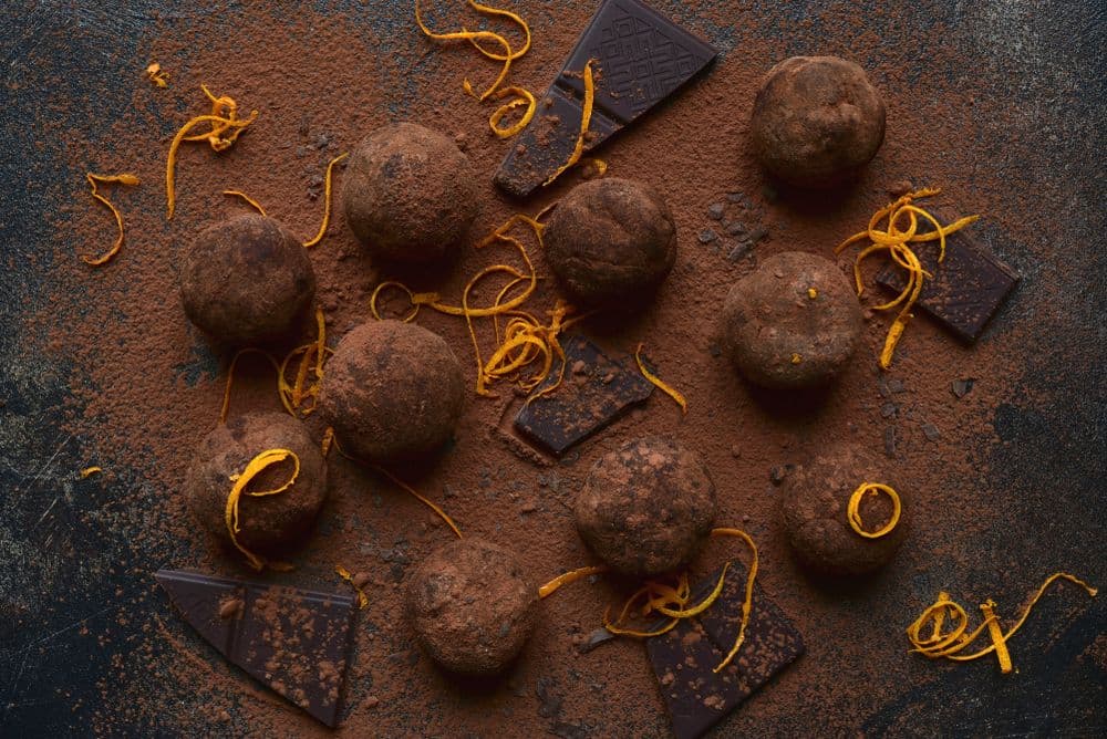 Truffes parfumées à l'orange