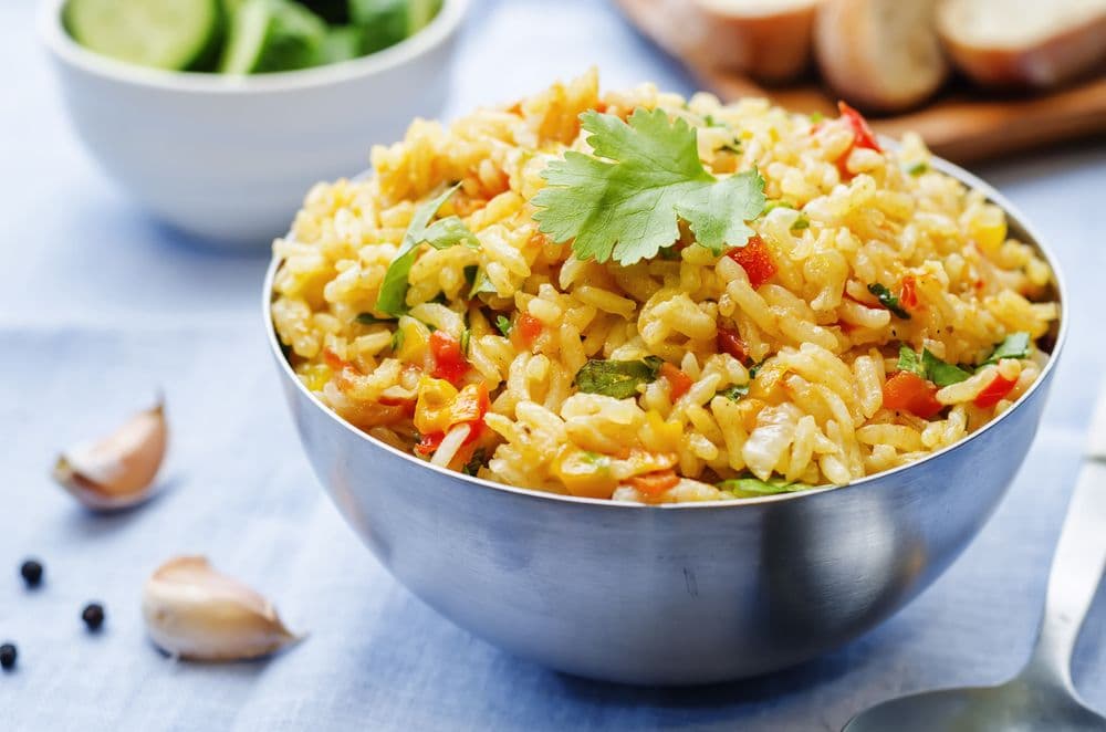 Salade de riz au thon et curry