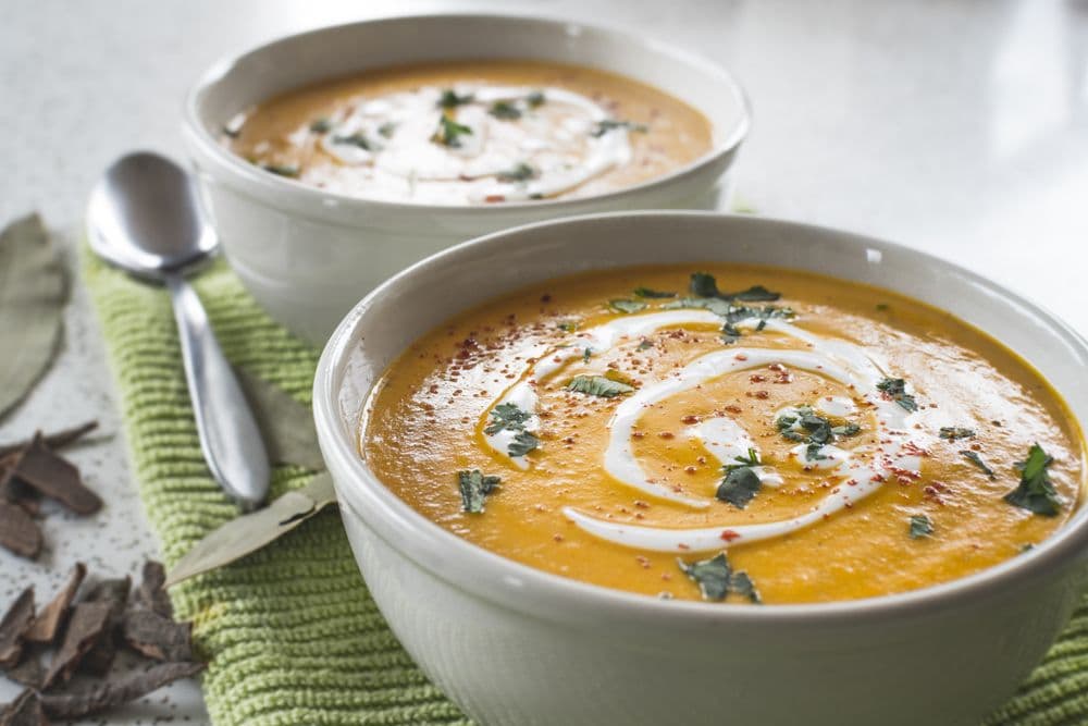 Velouté de butternut au lait de coco