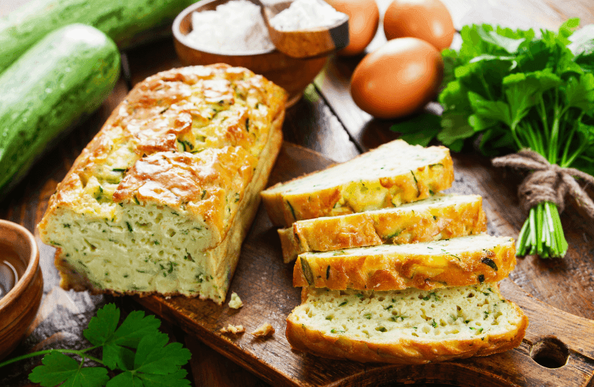 Cake au chèvre et courgettes